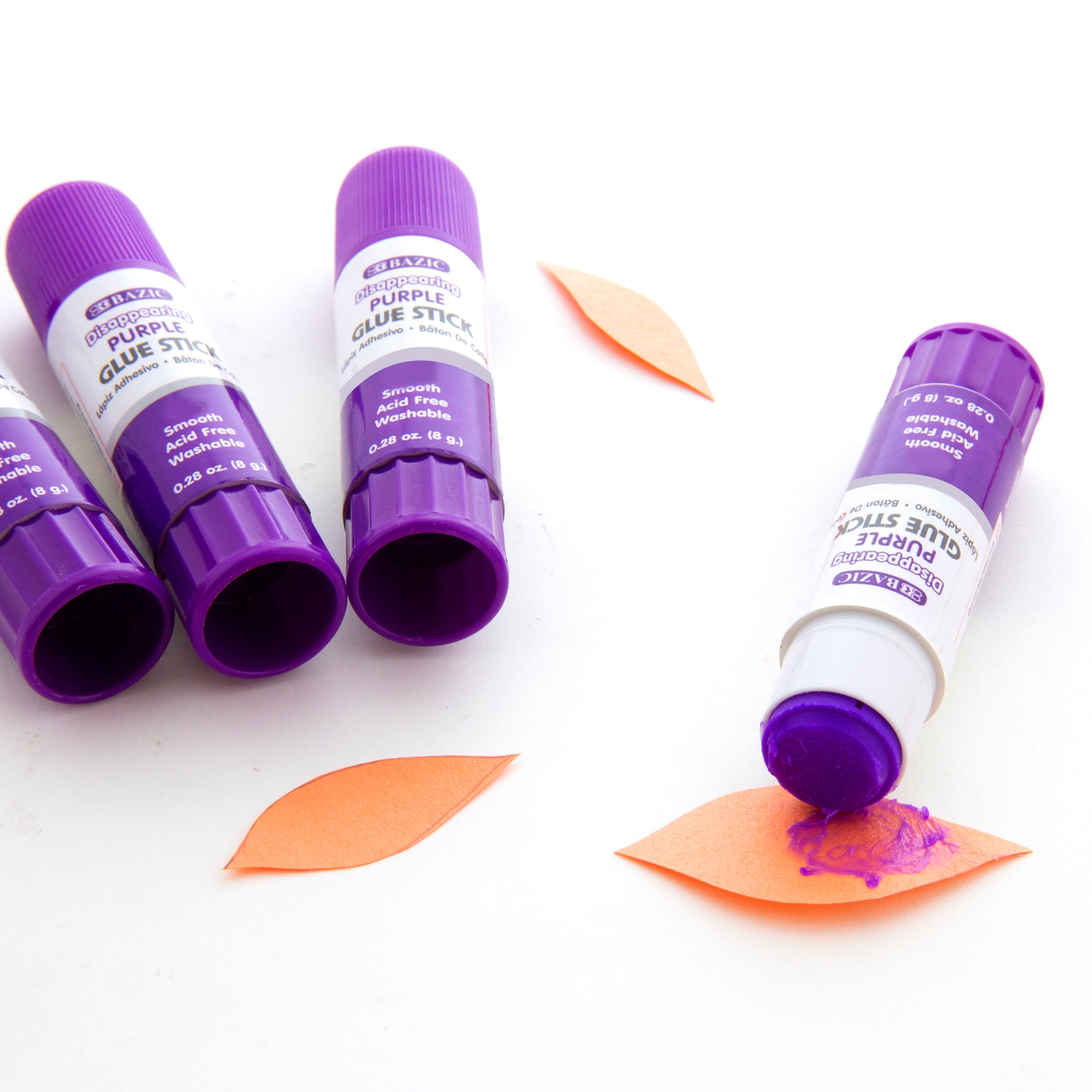 Washable Disappearing Purple Glue Sticks, 0.28 oz, 4 Count