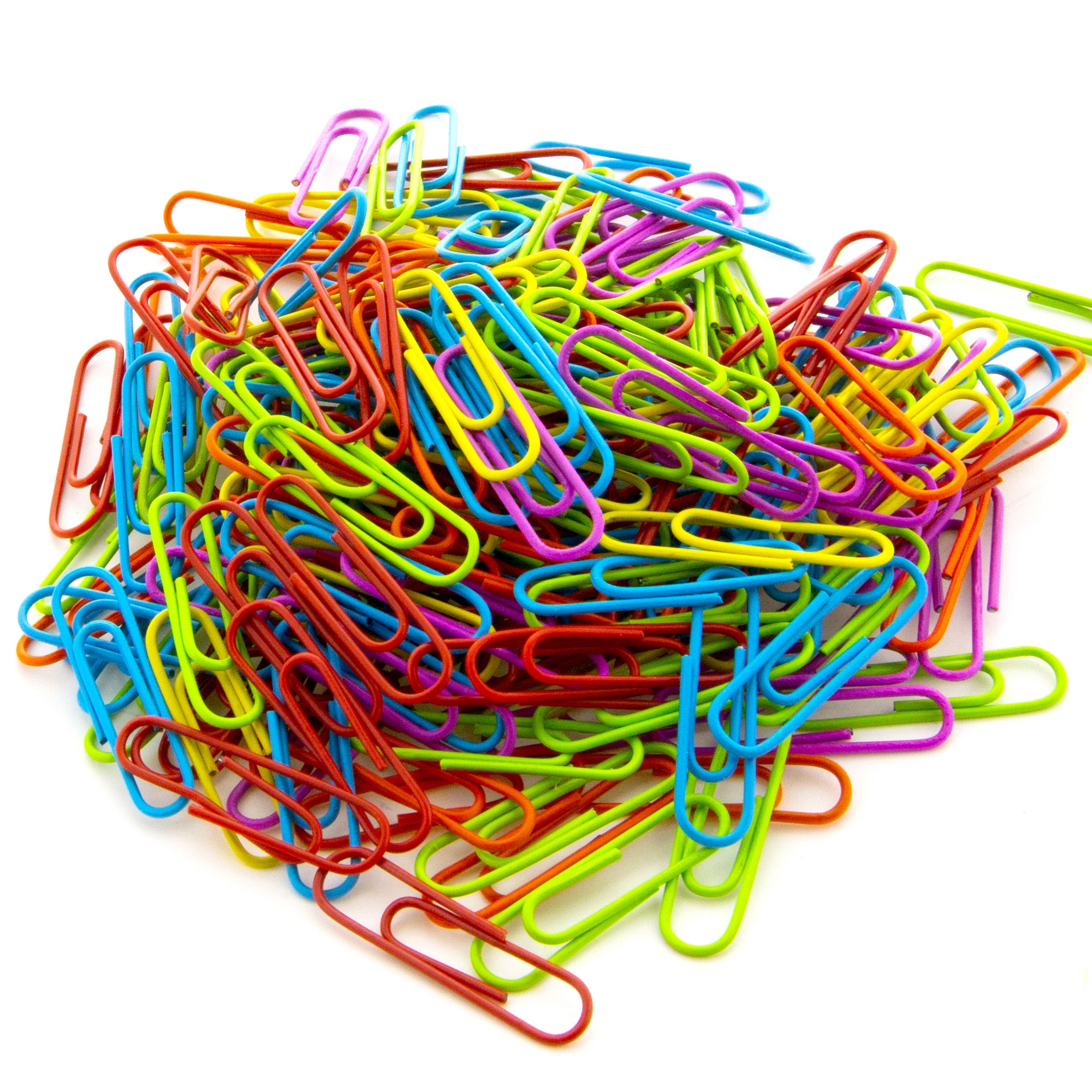 Paper Clips, 200 Count, Regular 33 mm, Assorted Colors