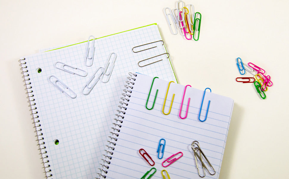 Paper Clips, 200 Count, Regular 33 mm, Assorted Colors