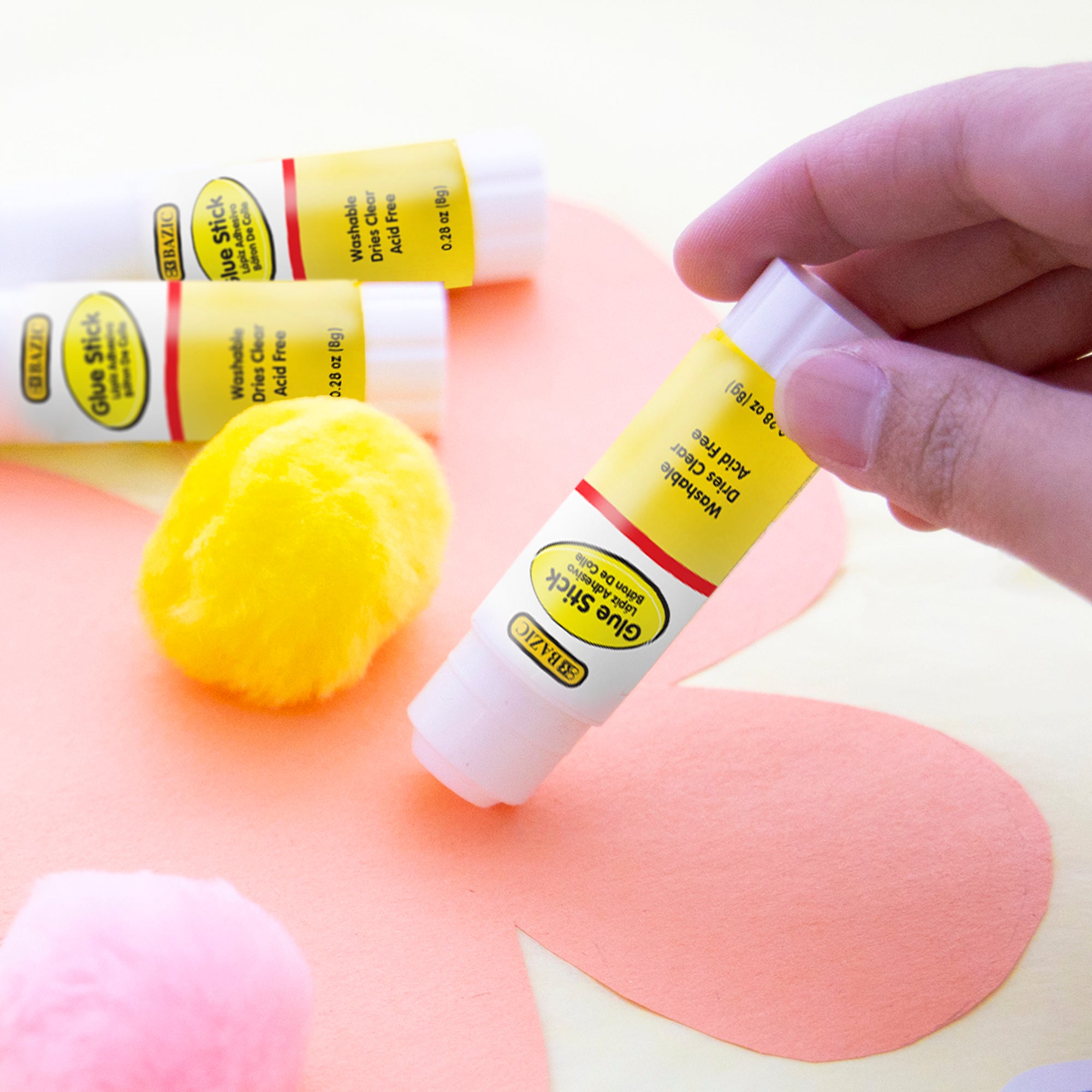 Washable Glue Sticks, 0.28 oz, 4 Count