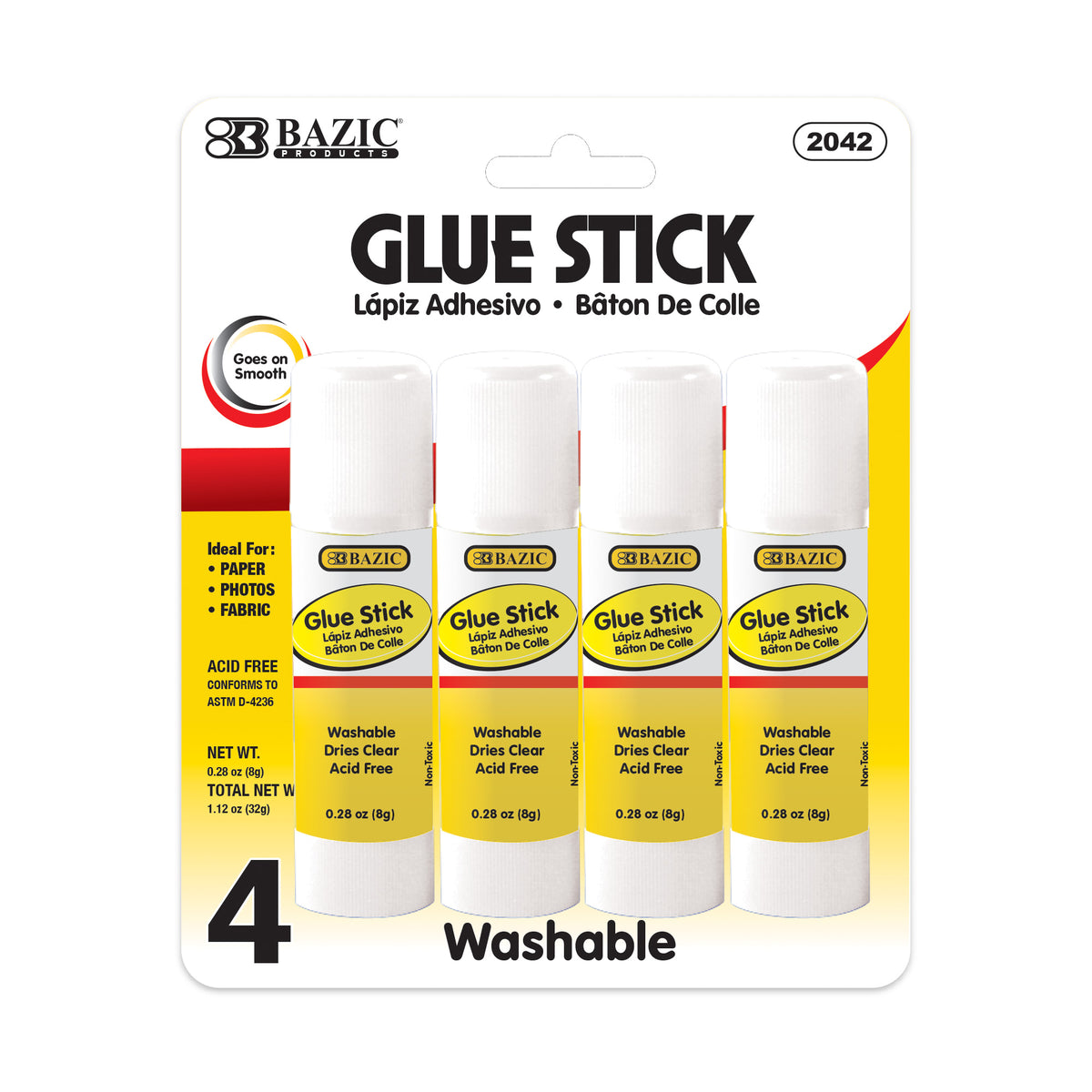 BAZIC Glue Sticks, 0.28 oz (8g)