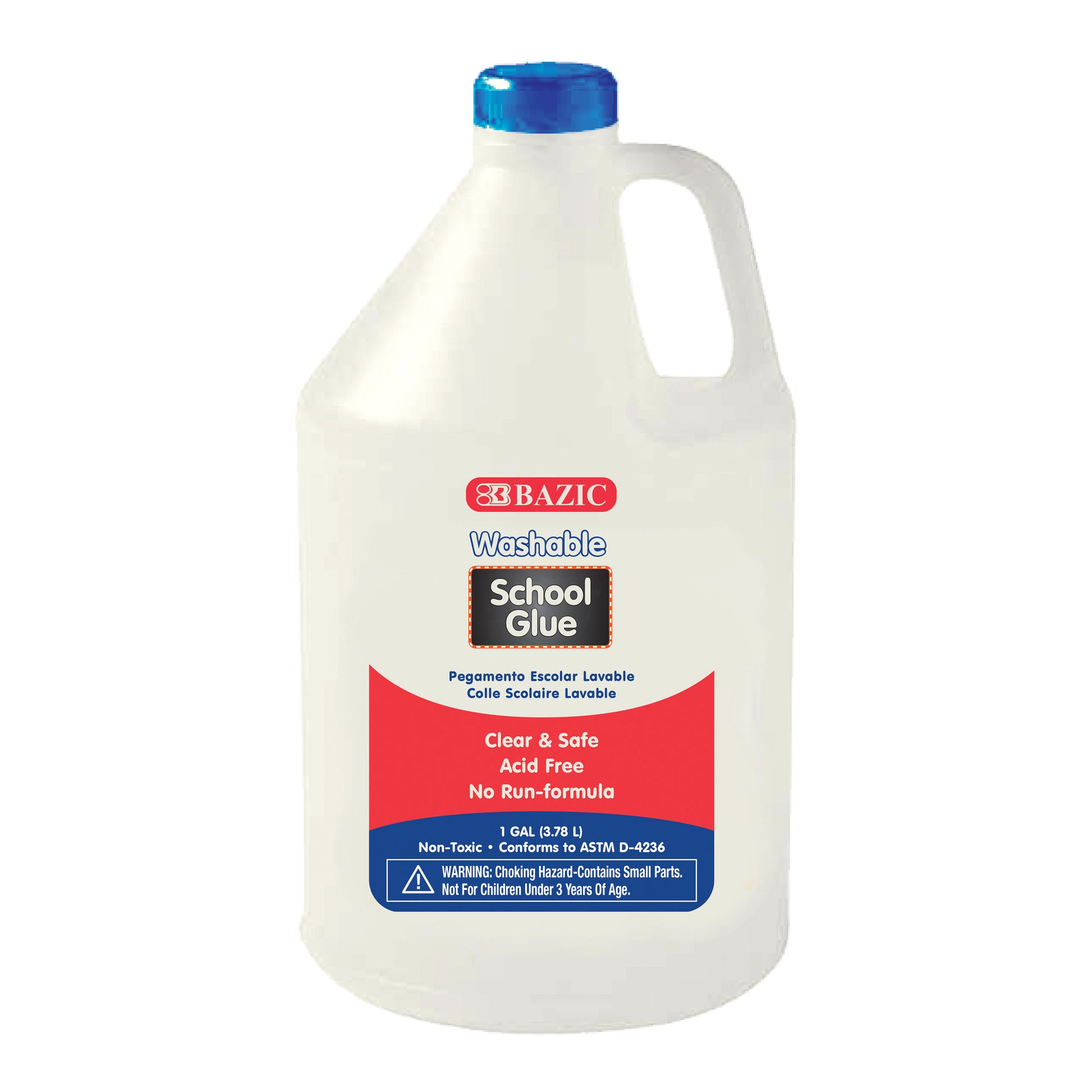 1 Gallon Washable Clear School Glue