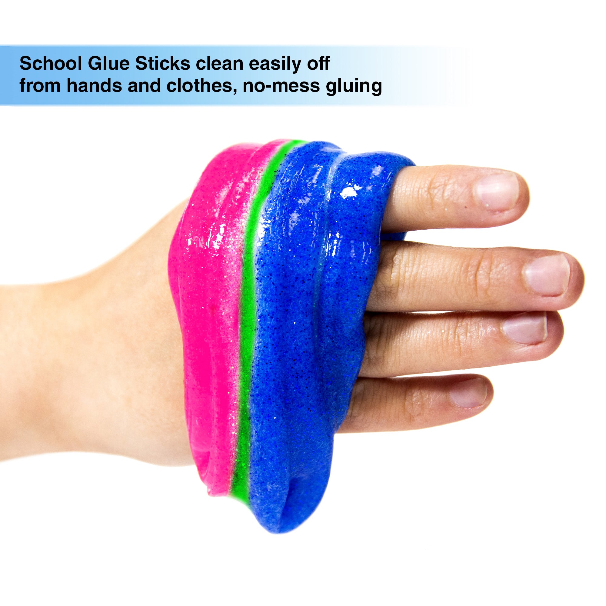 Washable Clear Color Glue, 5 fl oz, for School Crafts Slime