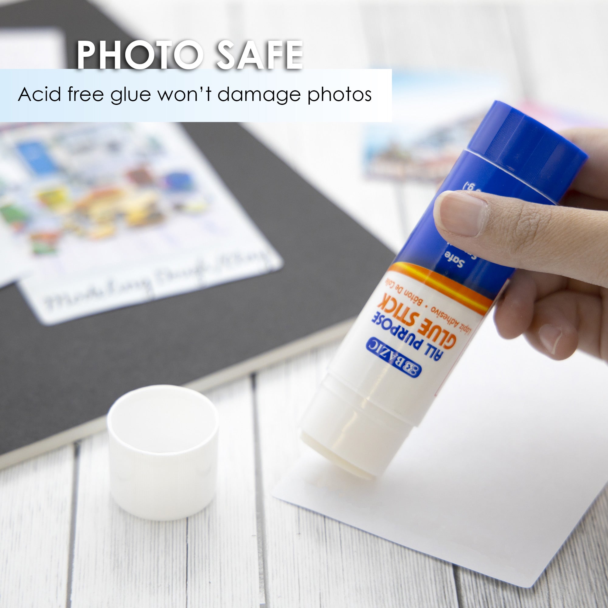 Washable Glue Sticks, 1.27 oz, for School Crafts Paper