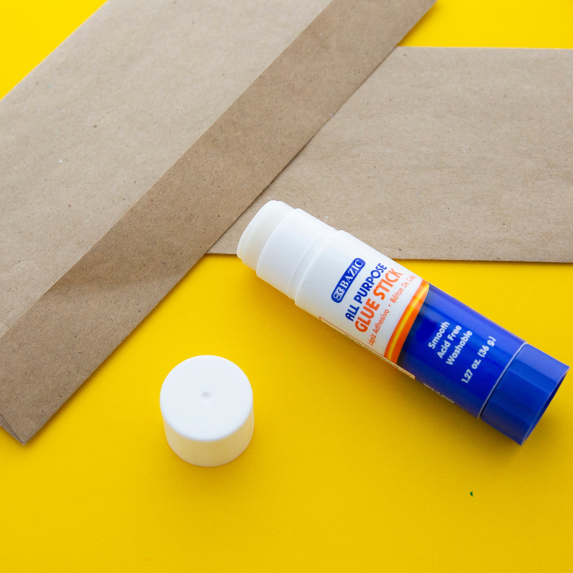 Washable Glue Sticks, 1.27 oz, for School Crafts Paper