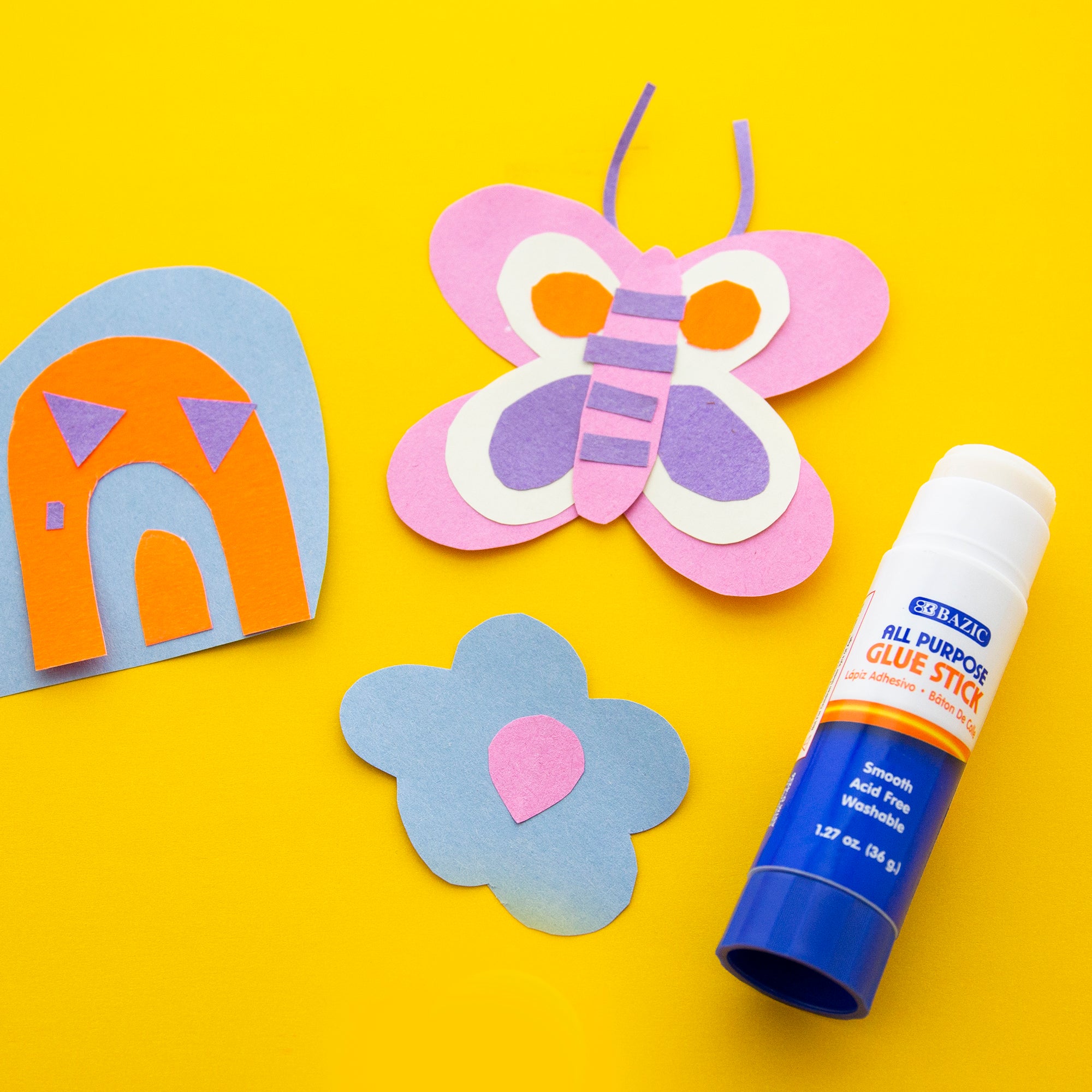 Washable Glue Sticks, 1.27 oz, for School Crafts Paper