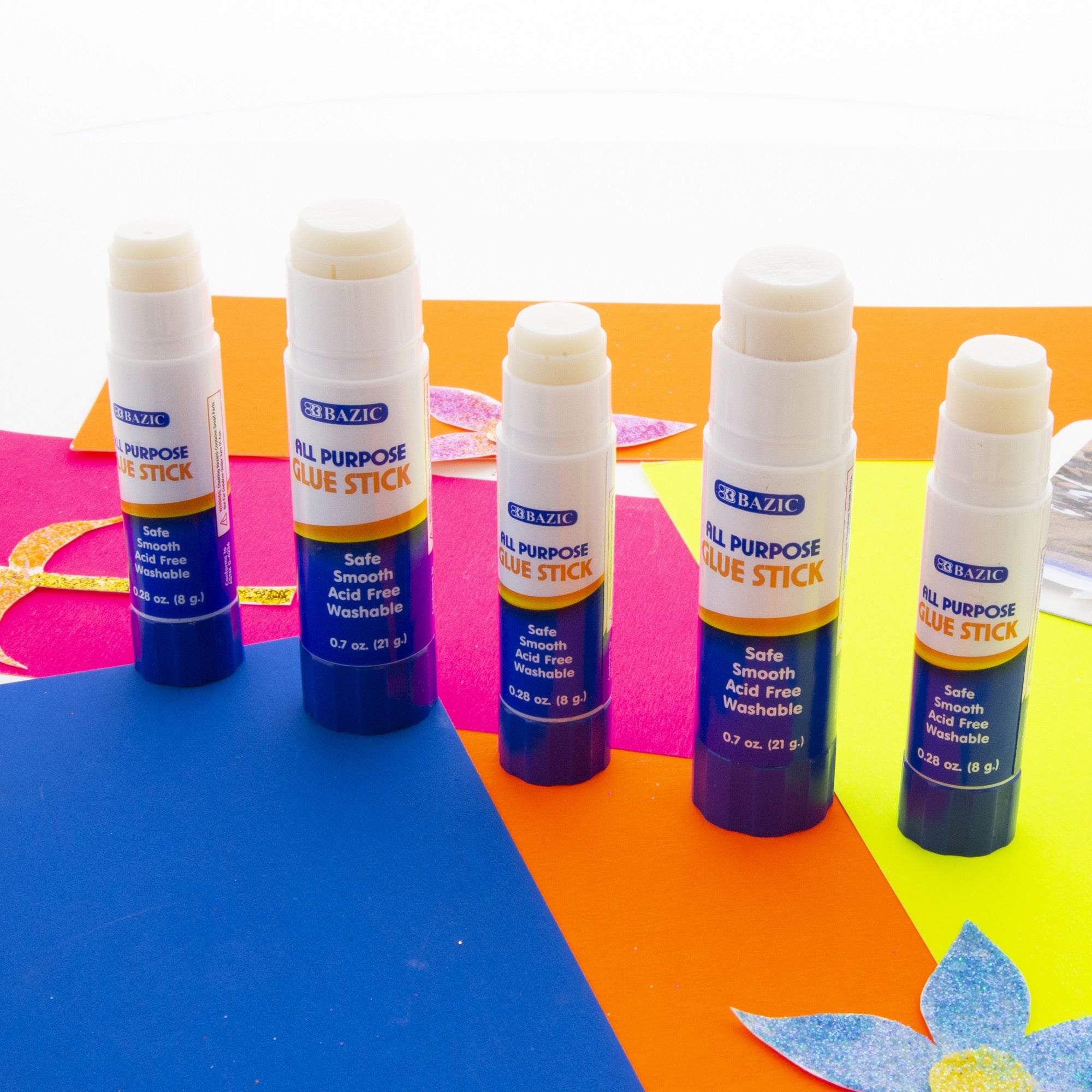 Glue Sticks, 0.28 Oz, Acid Free, Washable