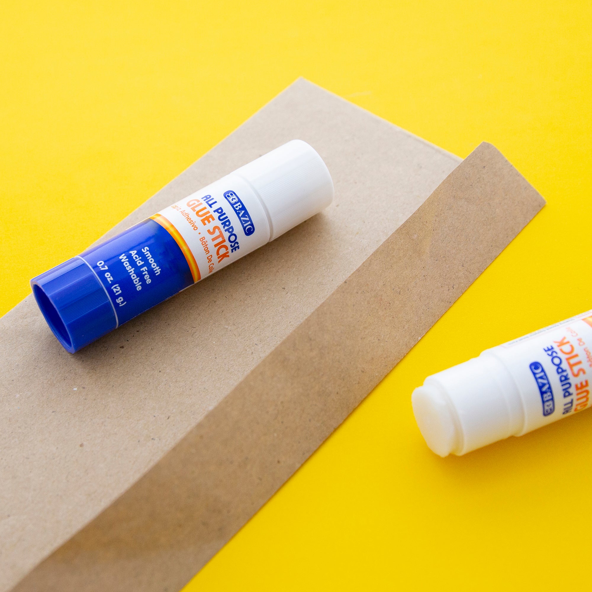 Washable Glue Sticks, 0.7 oz, for School Crafts Paper