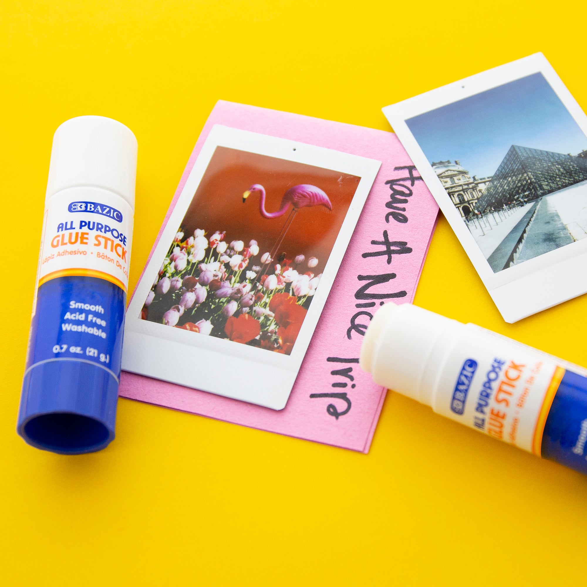 Washable Glue Sticks, 0.7 oz, for School Crafts Paper
