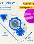 8 mm x 8 m Permanent Glue Tape