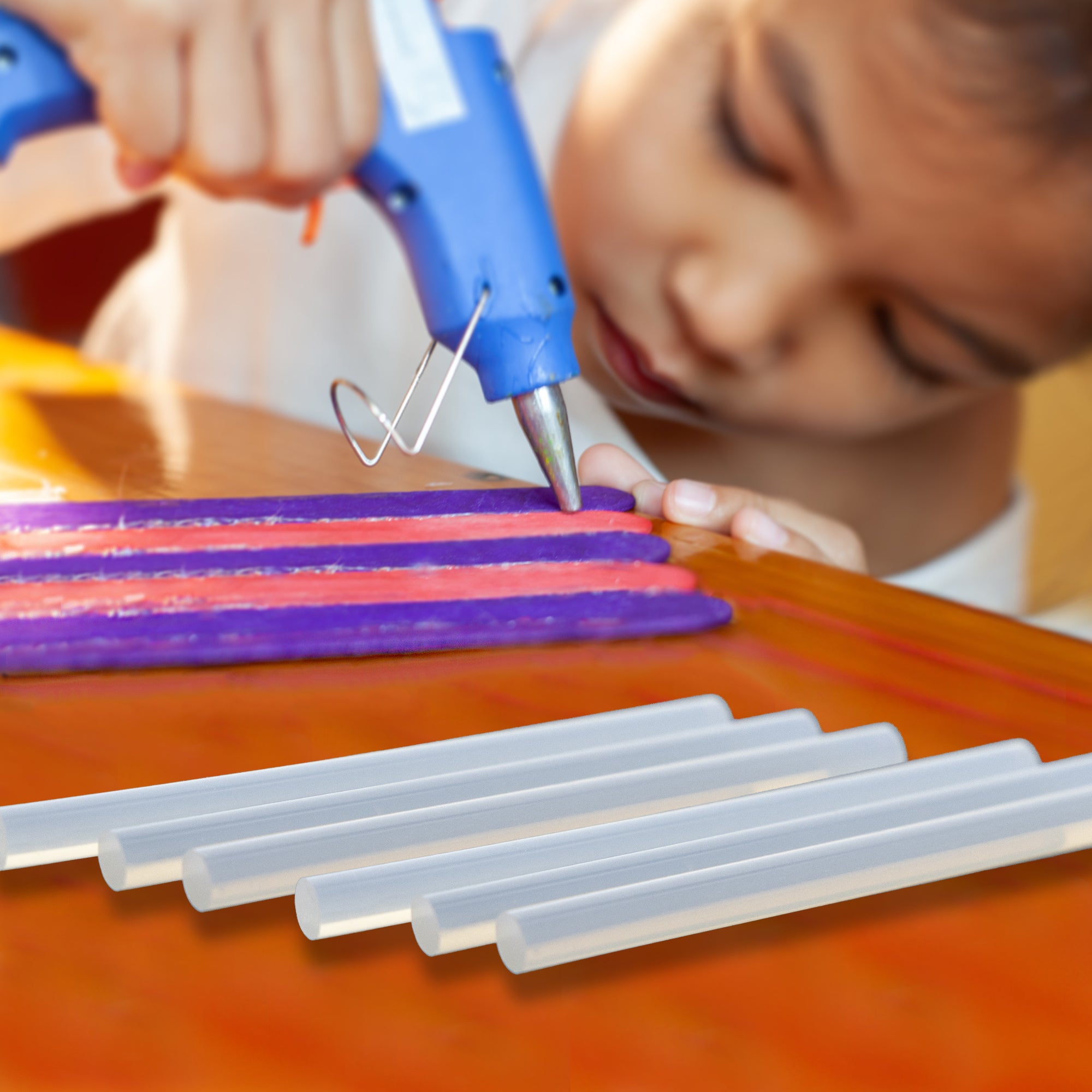 Hot Melt Glue Sticks Dual Temp. Mini 3.9&quot; x 0.27&quot; (100/Box)