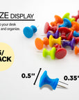 Push Pins Jumbo Assorted Color (25/Pack)