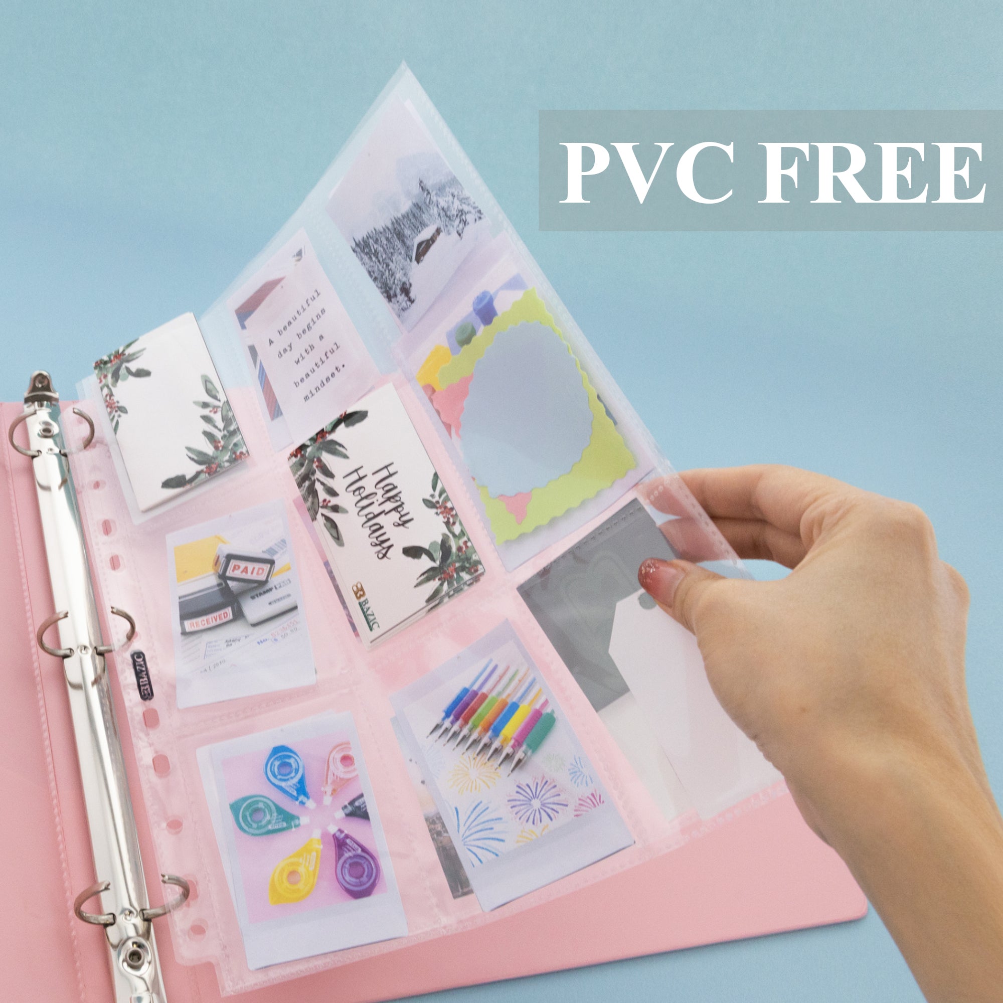 9-Pocket Card Holders, 100 Pack, Top-Loading