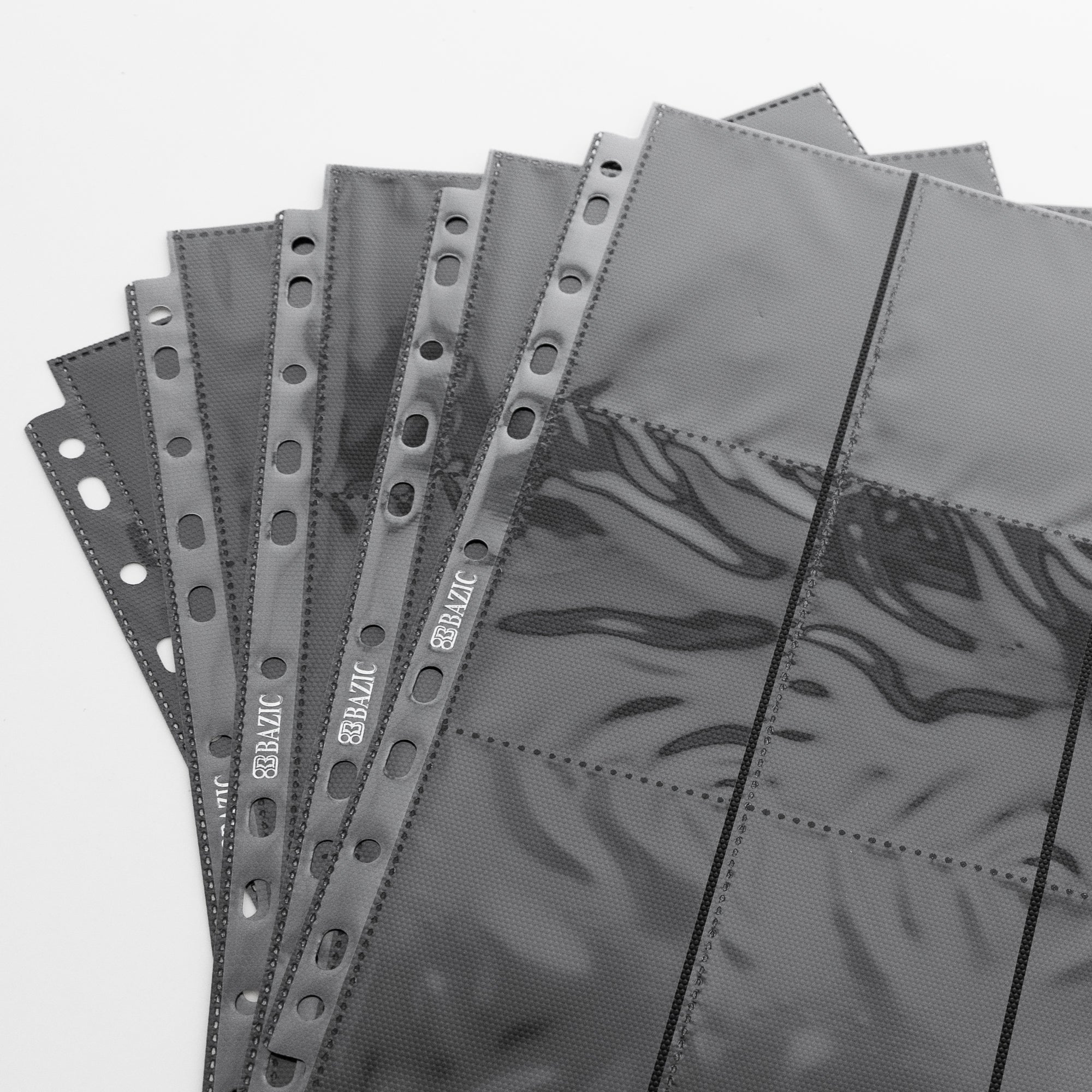 9-Pocket Double-Sided Card Holders, 100 Pack, Side-Loading