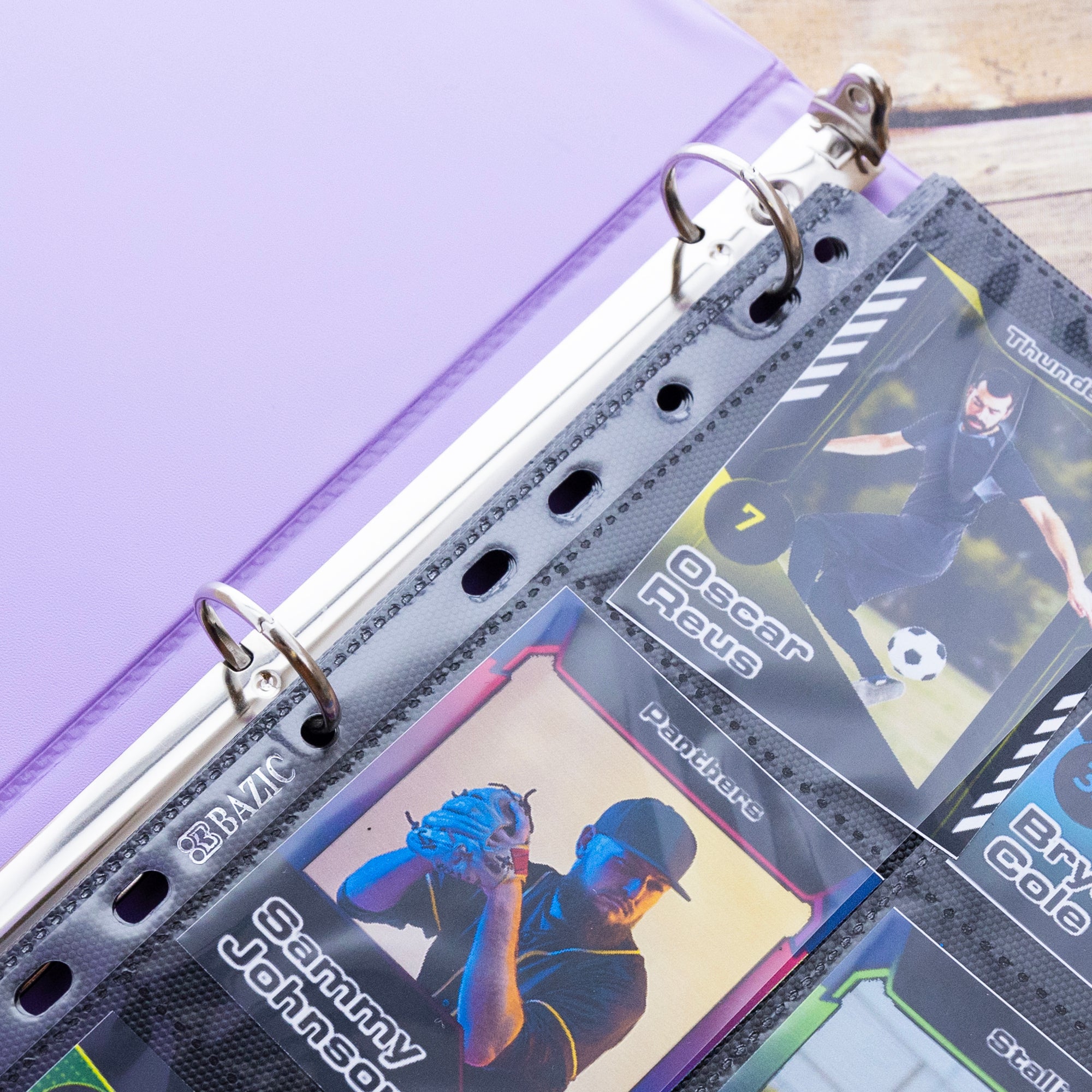 9-Pocket Double-Sided Card Holders, 100 Pack, Side-Loading