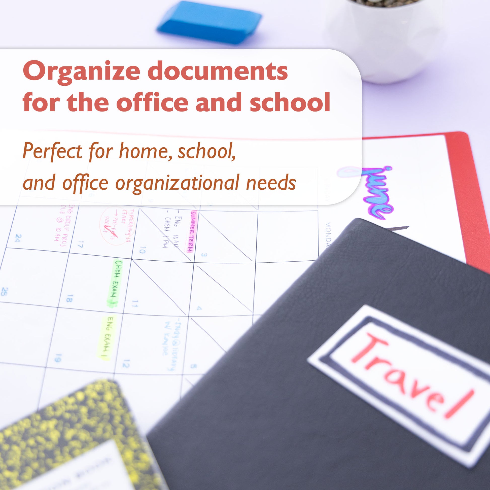 Red Color 2-Pockets Poly Portfolio