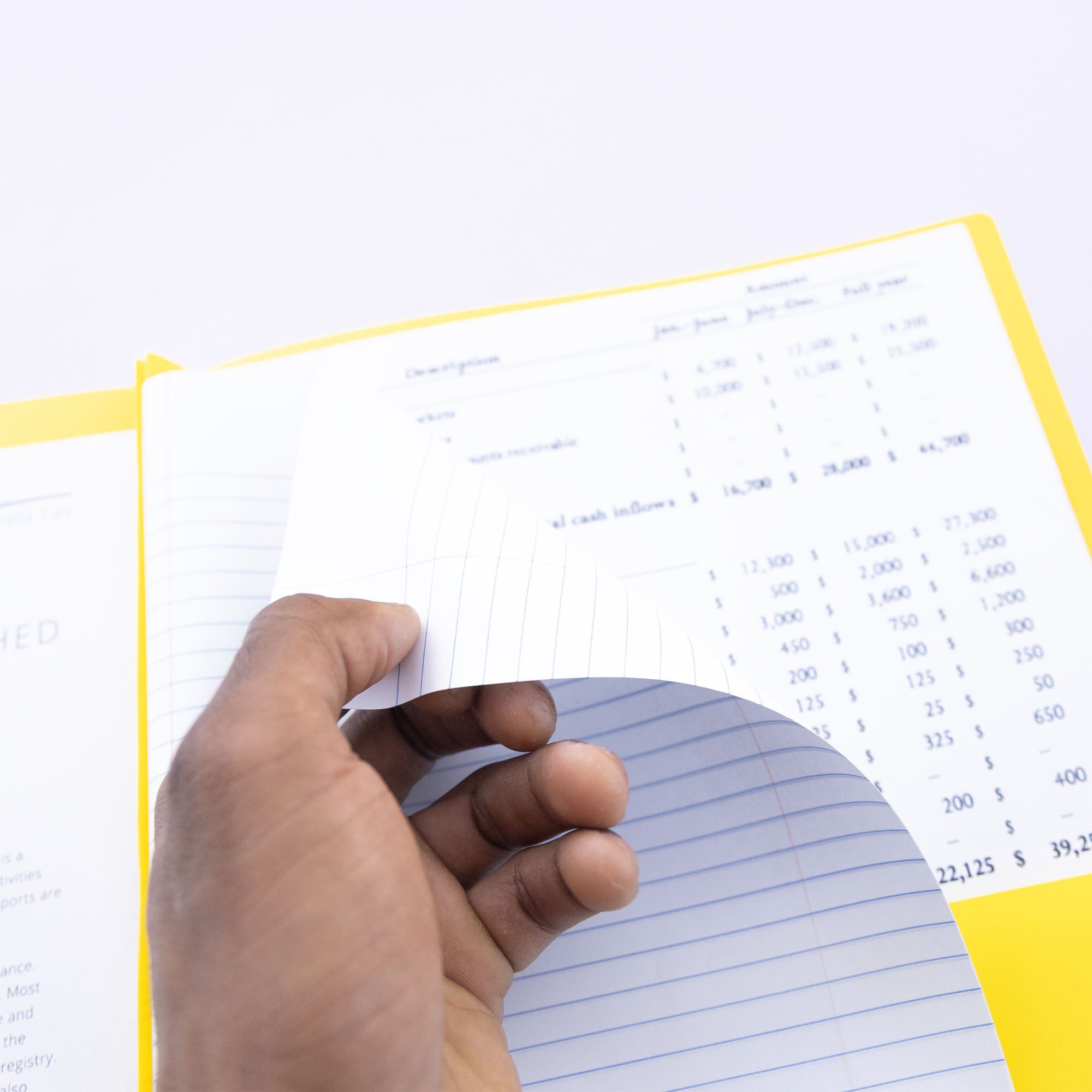 Yellow Poly 2-Pocket Folder with 3-Prong Fasteners