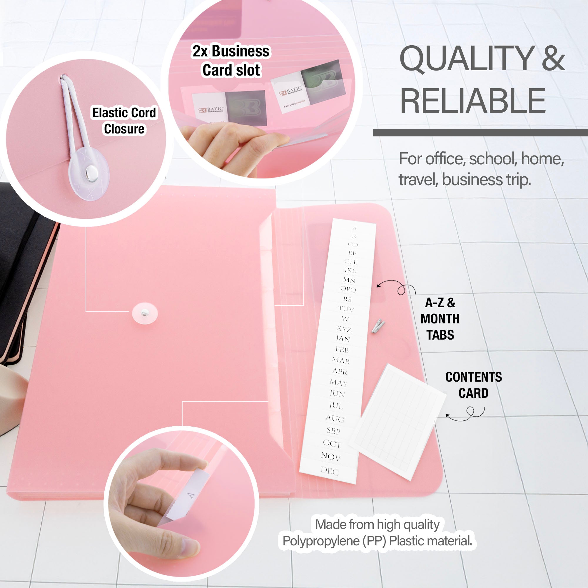 Pastel Edition 7-Pocket Expanding File, A4/Letter