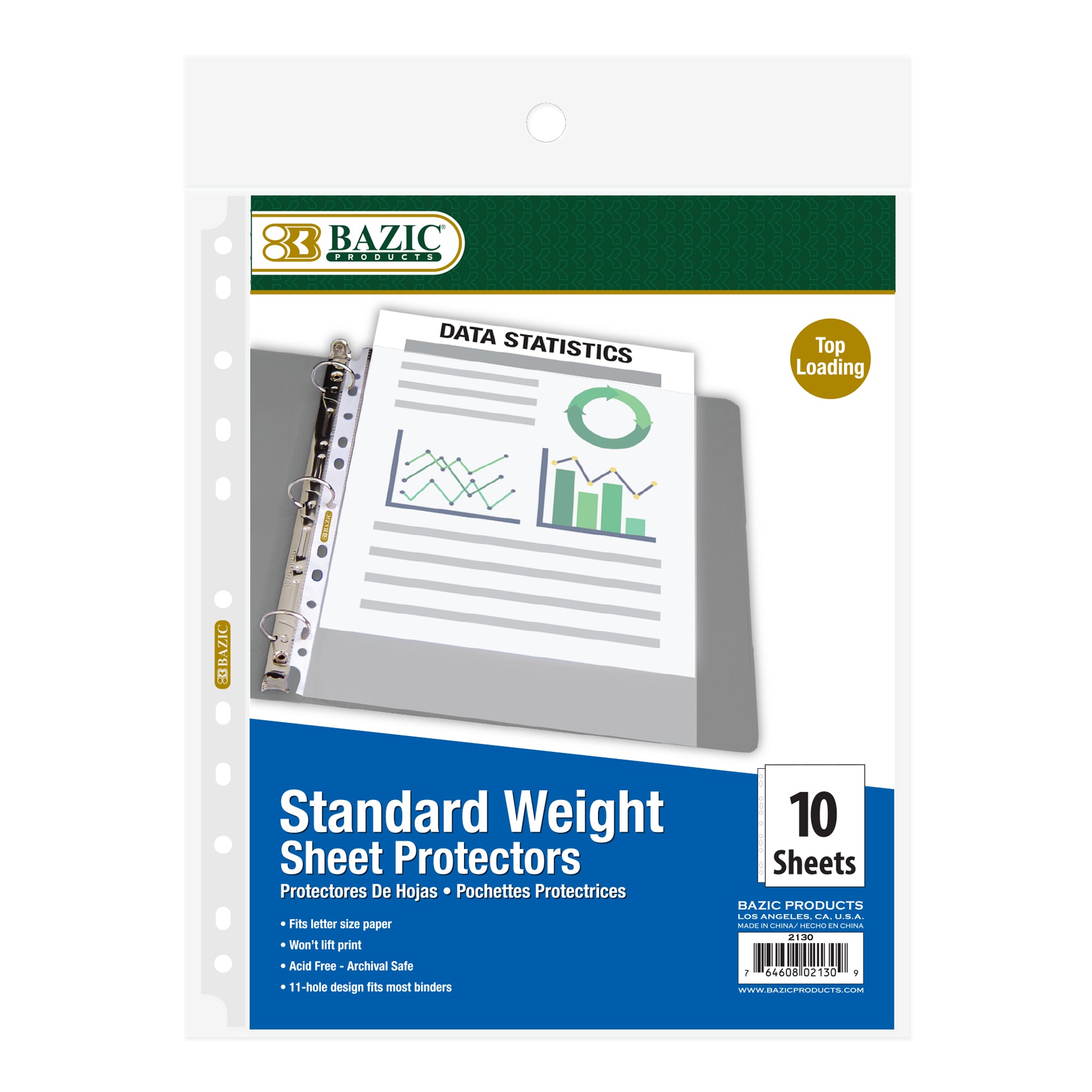 Standard Weight Sheet Protectors, Top-Load, Letter