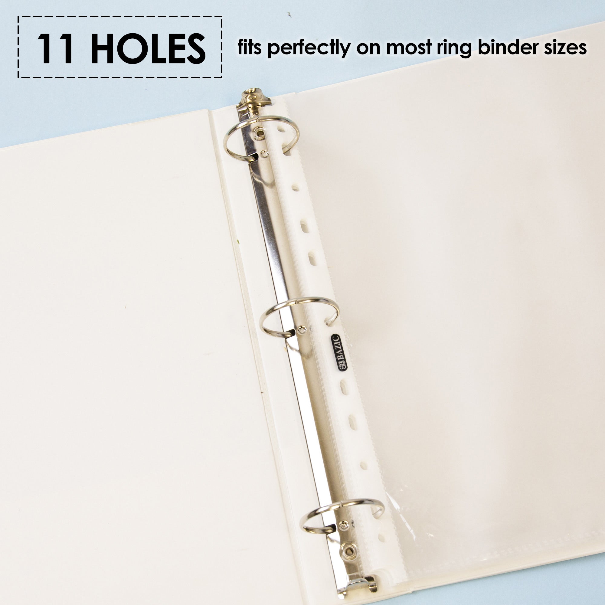 Sheet Protectors, 100 Clear 8.5" x 11" Sleeves