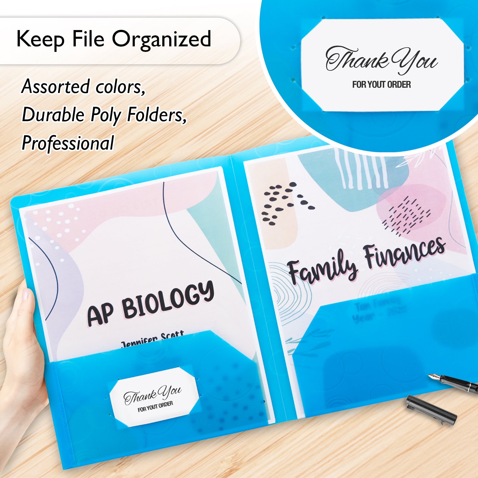 Bubble Embossed Poly 2-Pocket Folder