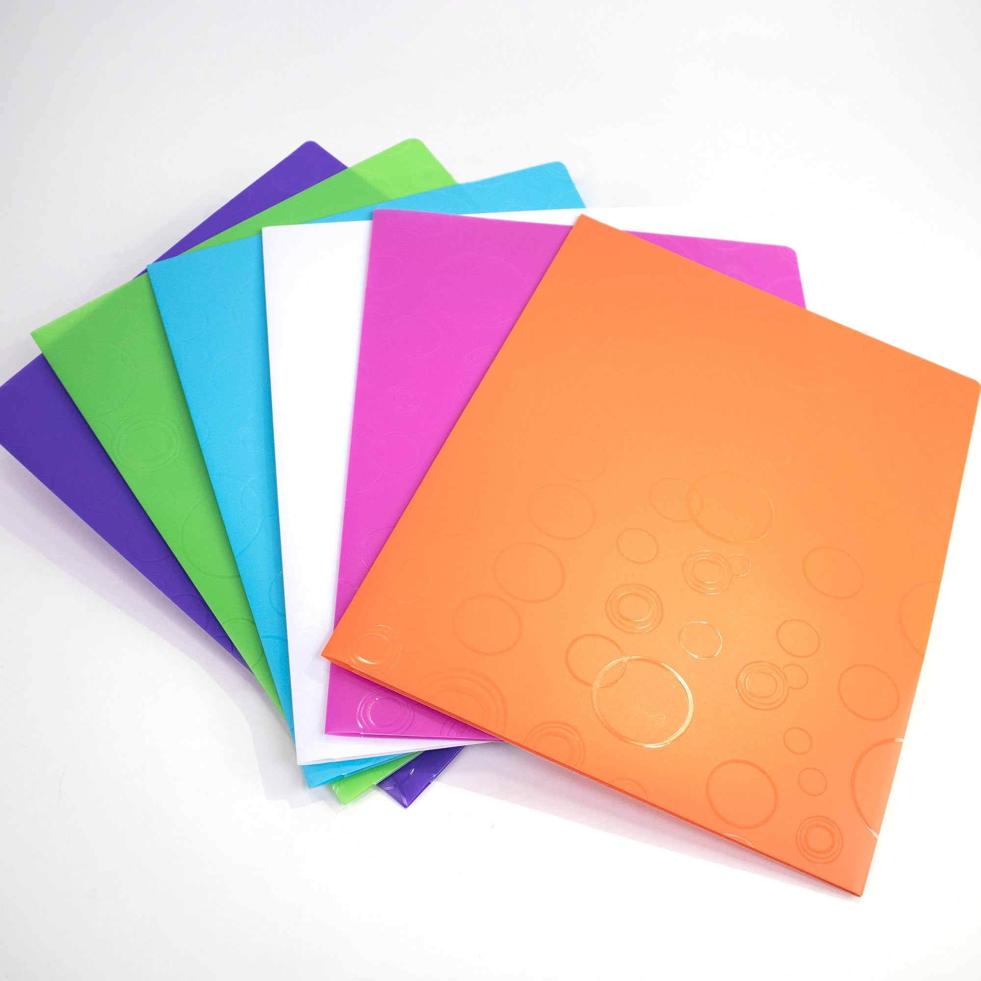 Bubble Embossed Poly 2-Pocket Folder