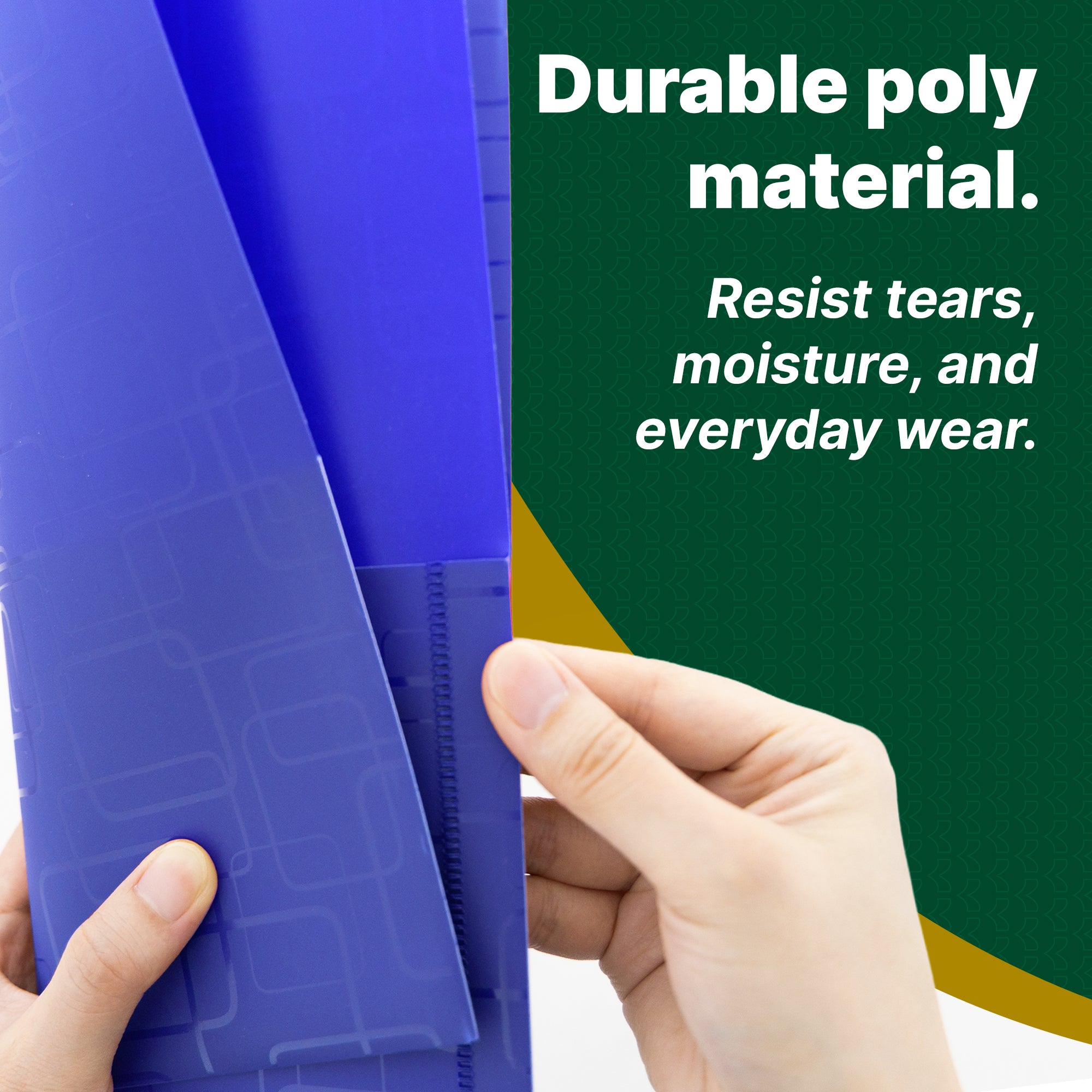 Cubic Embossed Poly 2-Pocket Folder