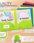 Poly 2-Pockets Portfolio - Swirl Embossed