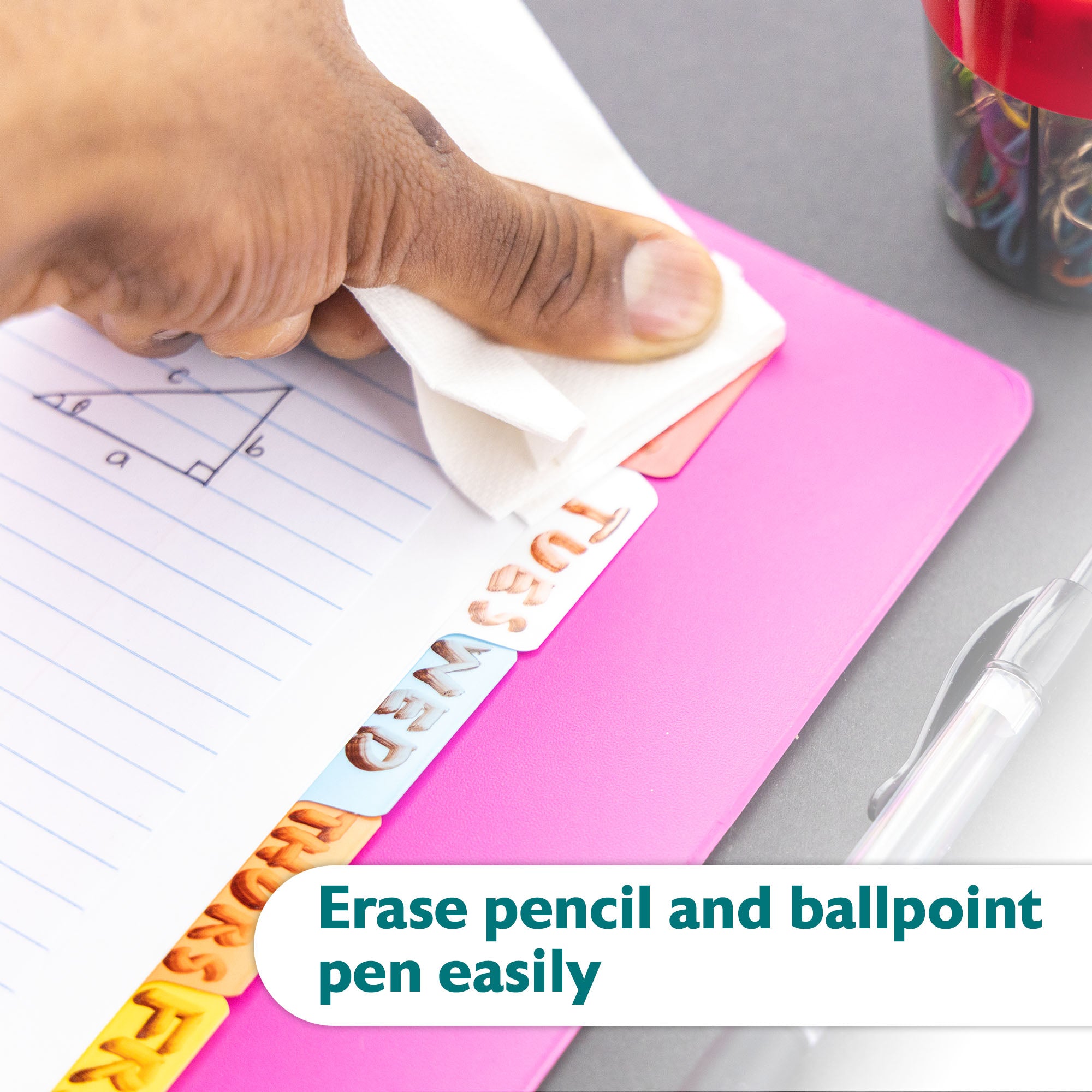 White Paper Binder Dividers, 8 Writable Tabs, 3-Ring