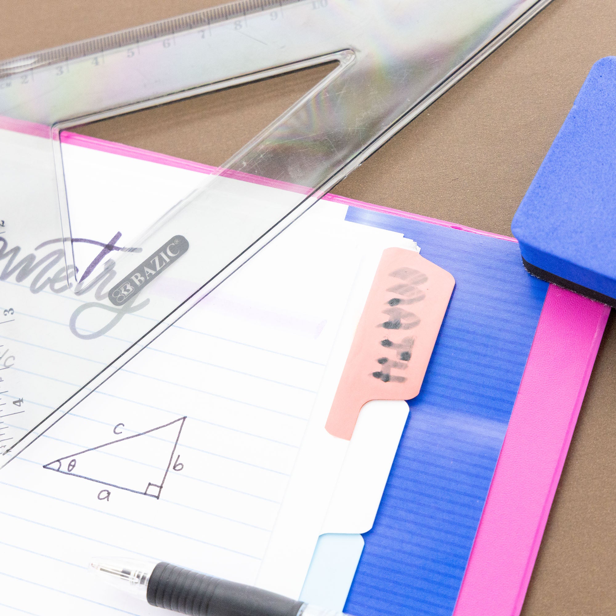 White Paper Binder Dividers, 8 Writable Tabs, 3-Ring