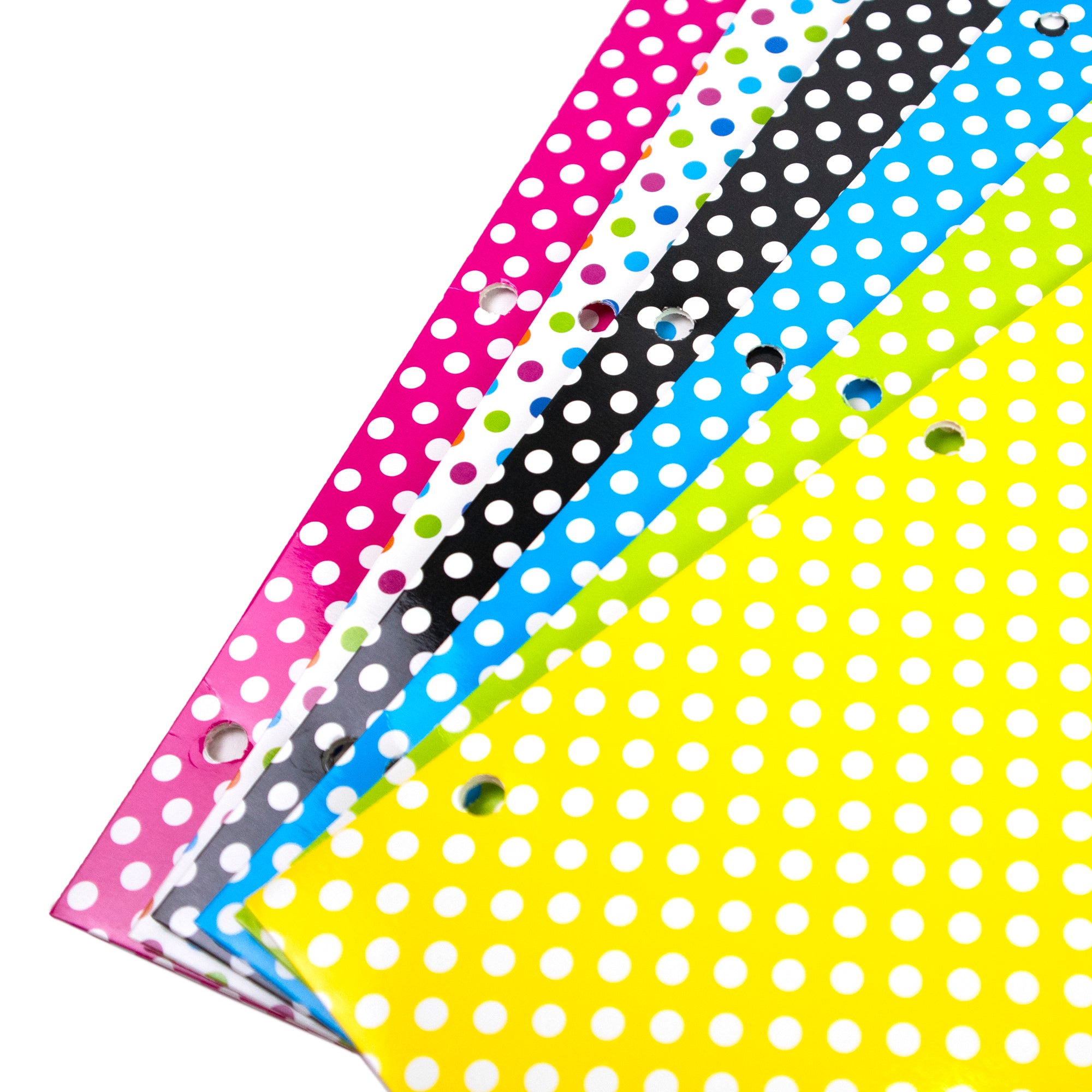 Polka Dot Paper 2-Pocket Folder, for School Office Documents