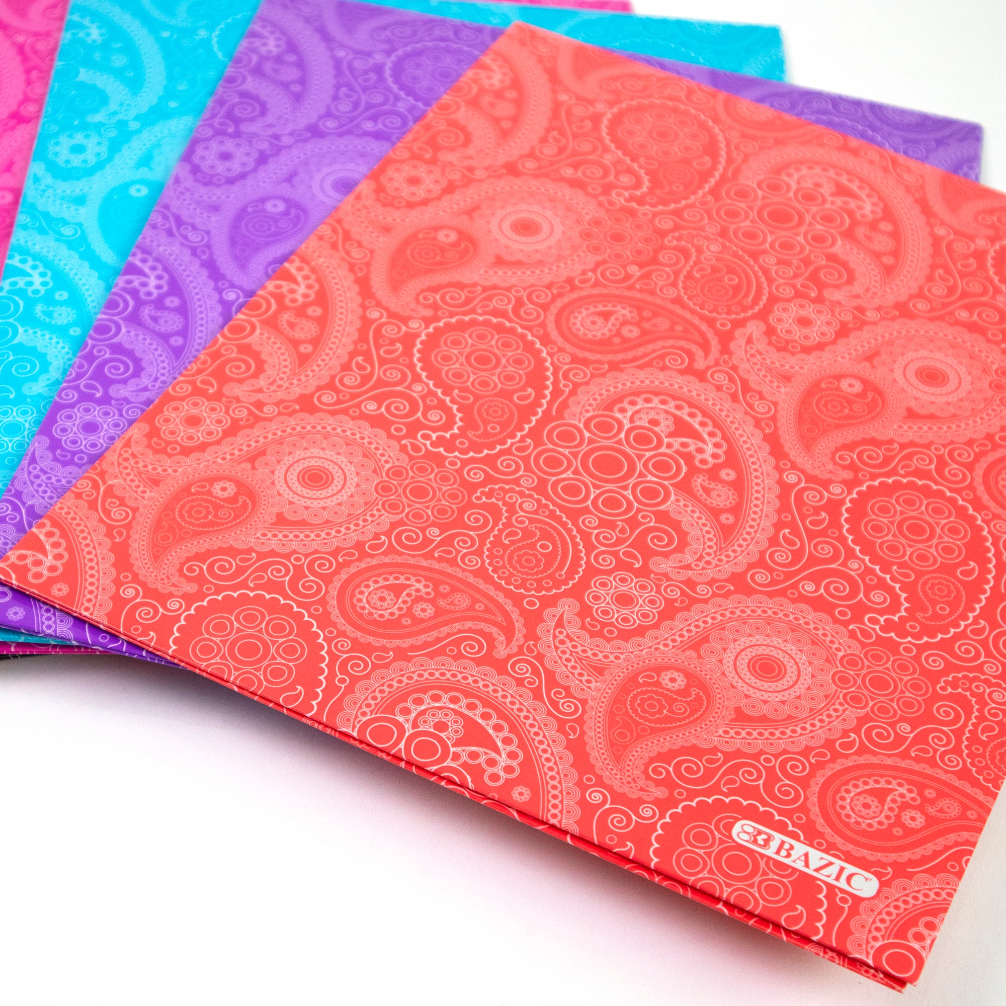 Paisley Paper 2-Pocket Folder, for School Office Documents