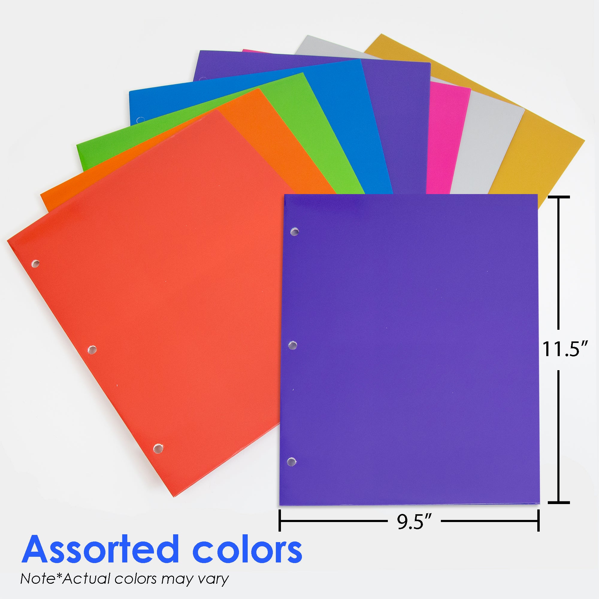 Metallic Color 2-Pocket Portfolios