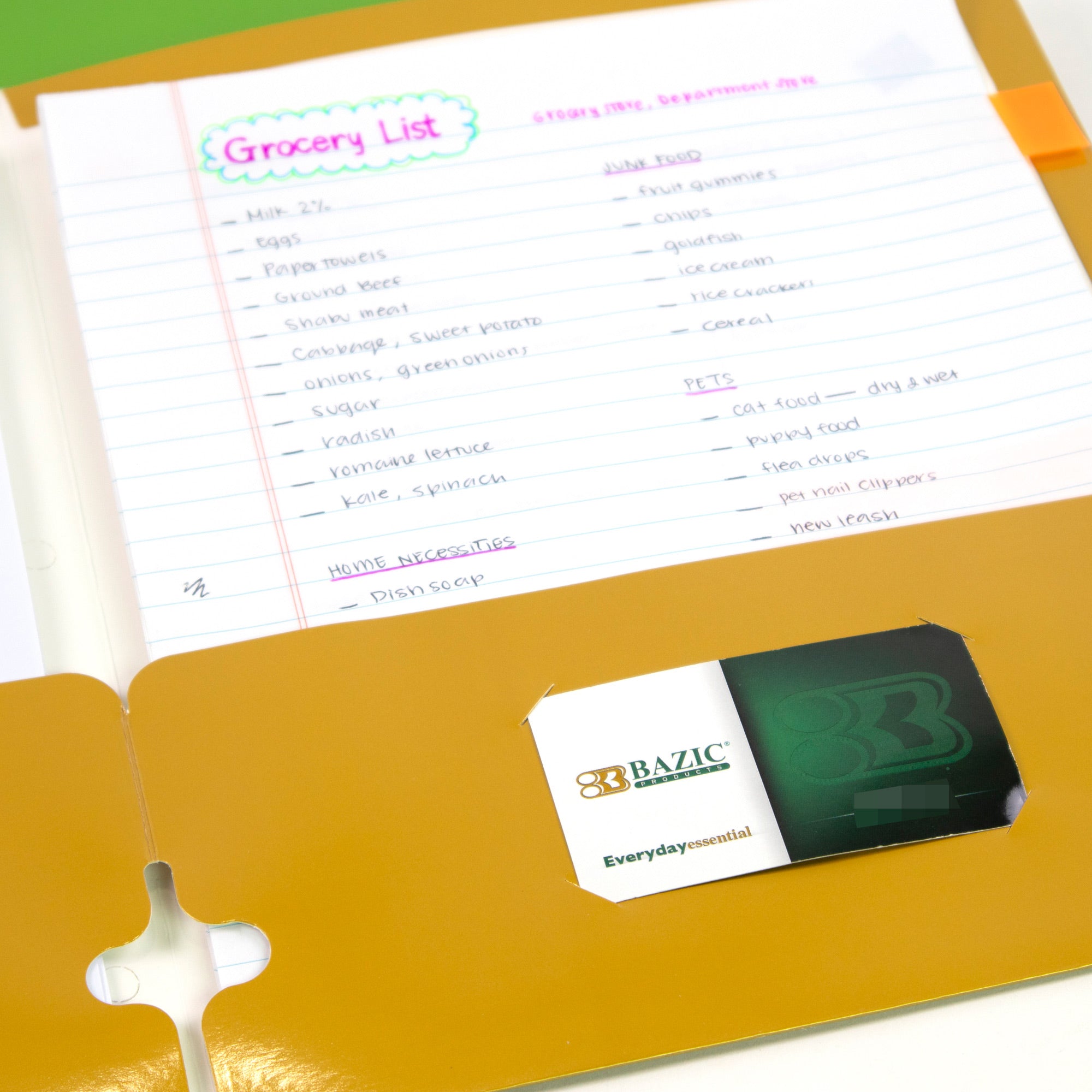 Metallic Color 2-Pocket Portfolios