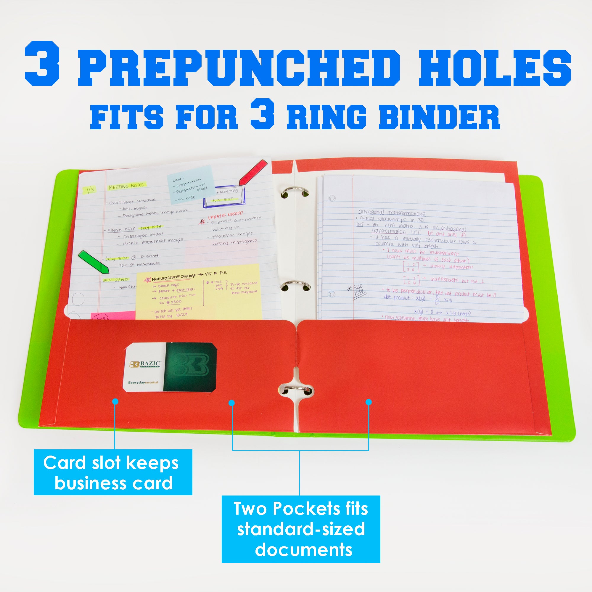 Metallic Color 2-Pocket Portfolios