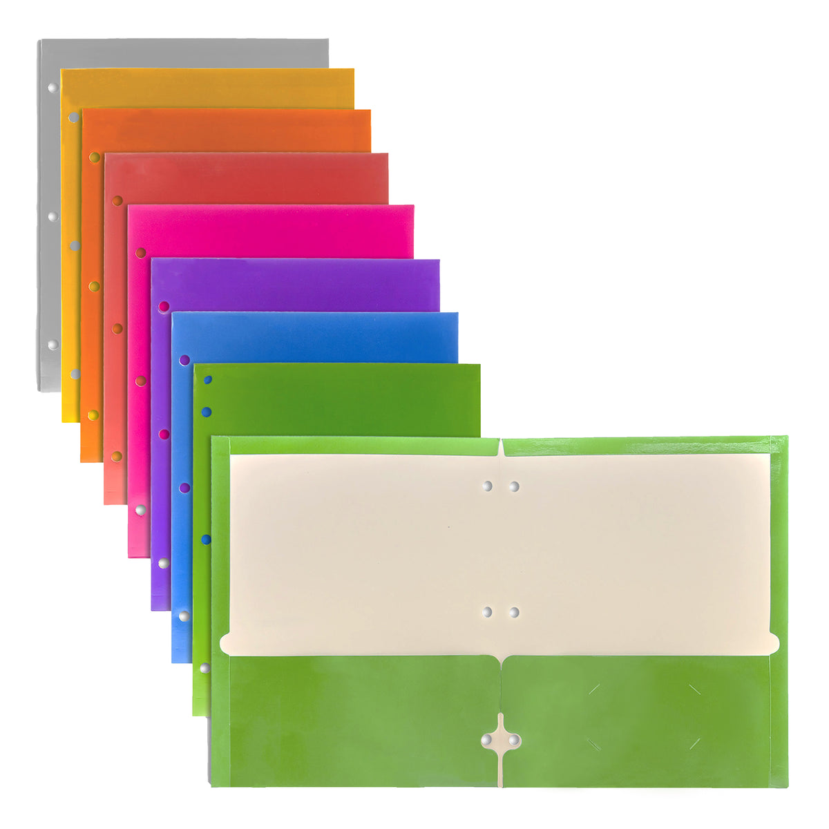 BAZIC Metallic Laminated Paper 2-Pocket Folder