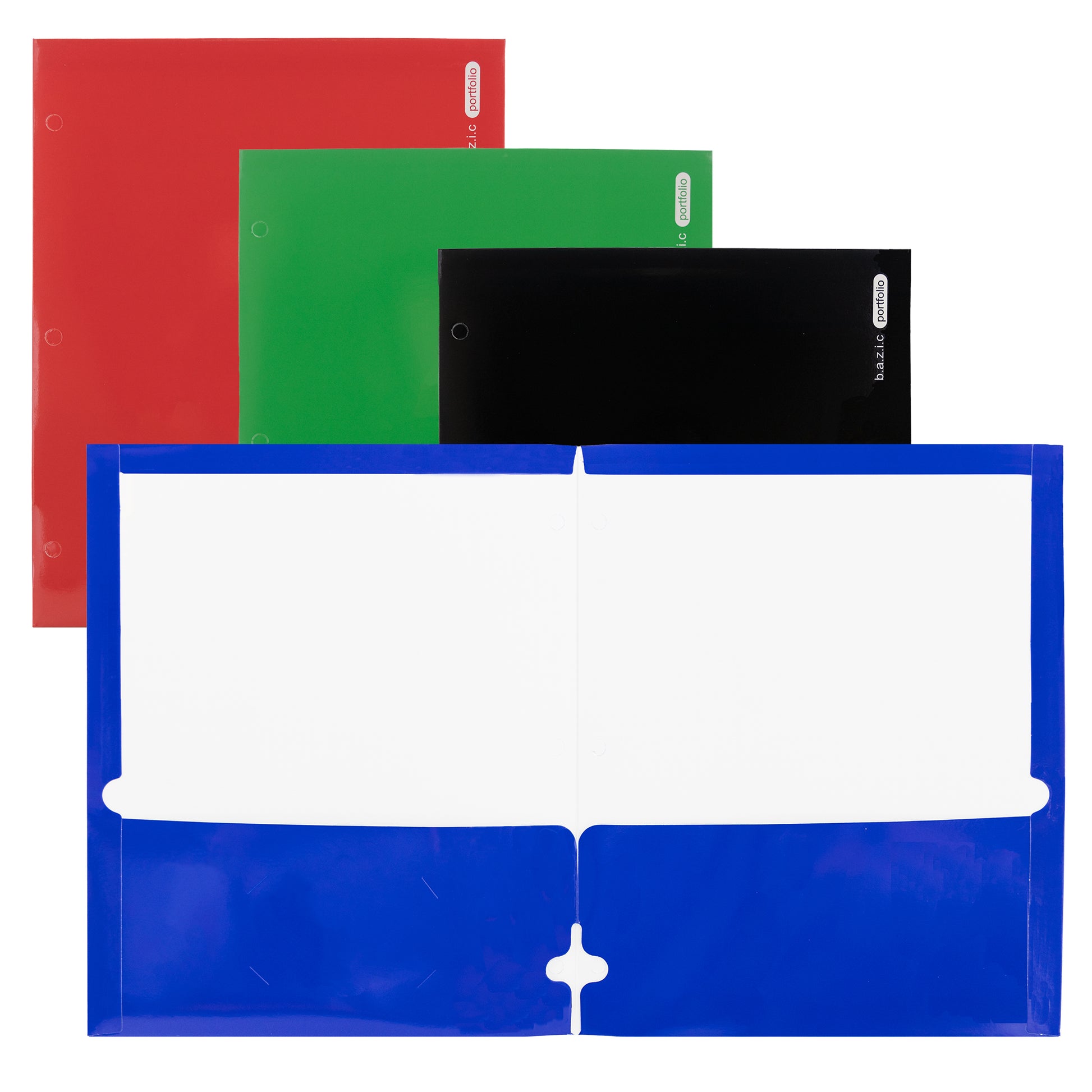 Glossy Laminated Classic Color 2-Pockets Portfolios