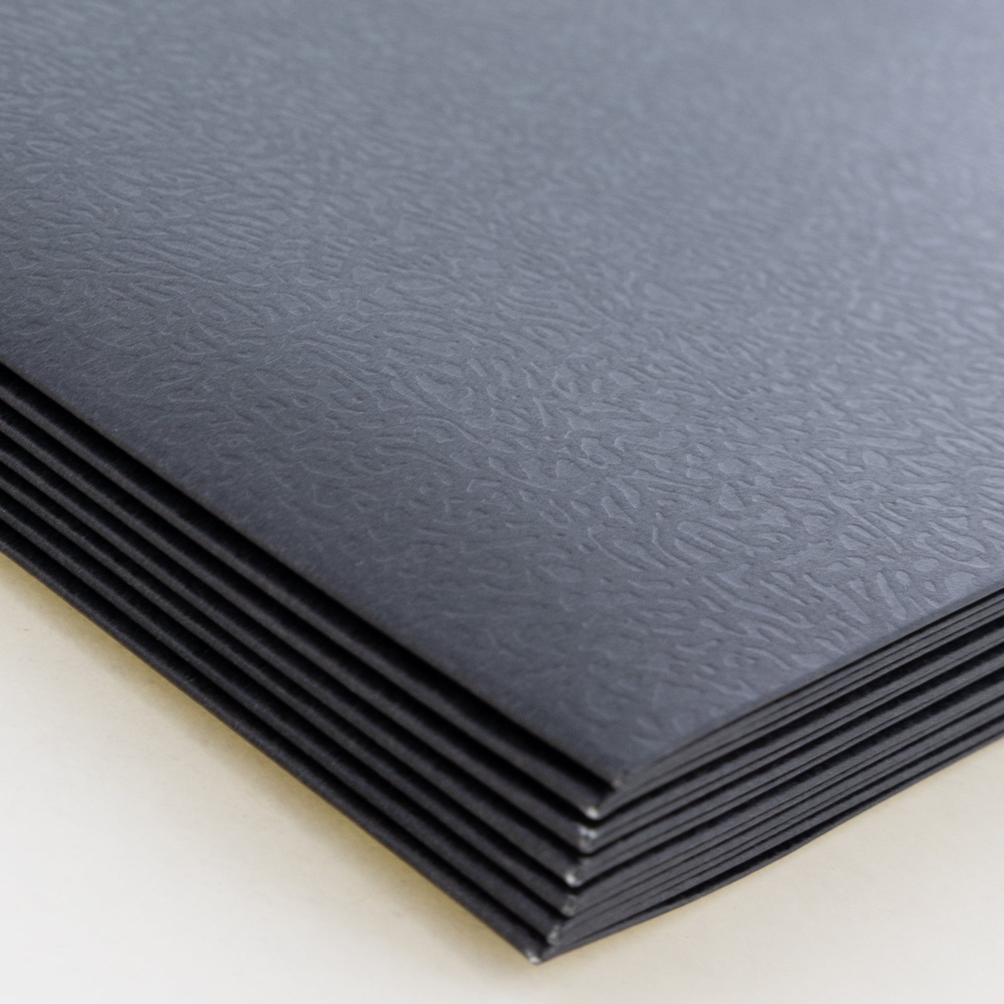 Black Paper 2-Pocket Folder, 25 Box, Standard Letter Folder