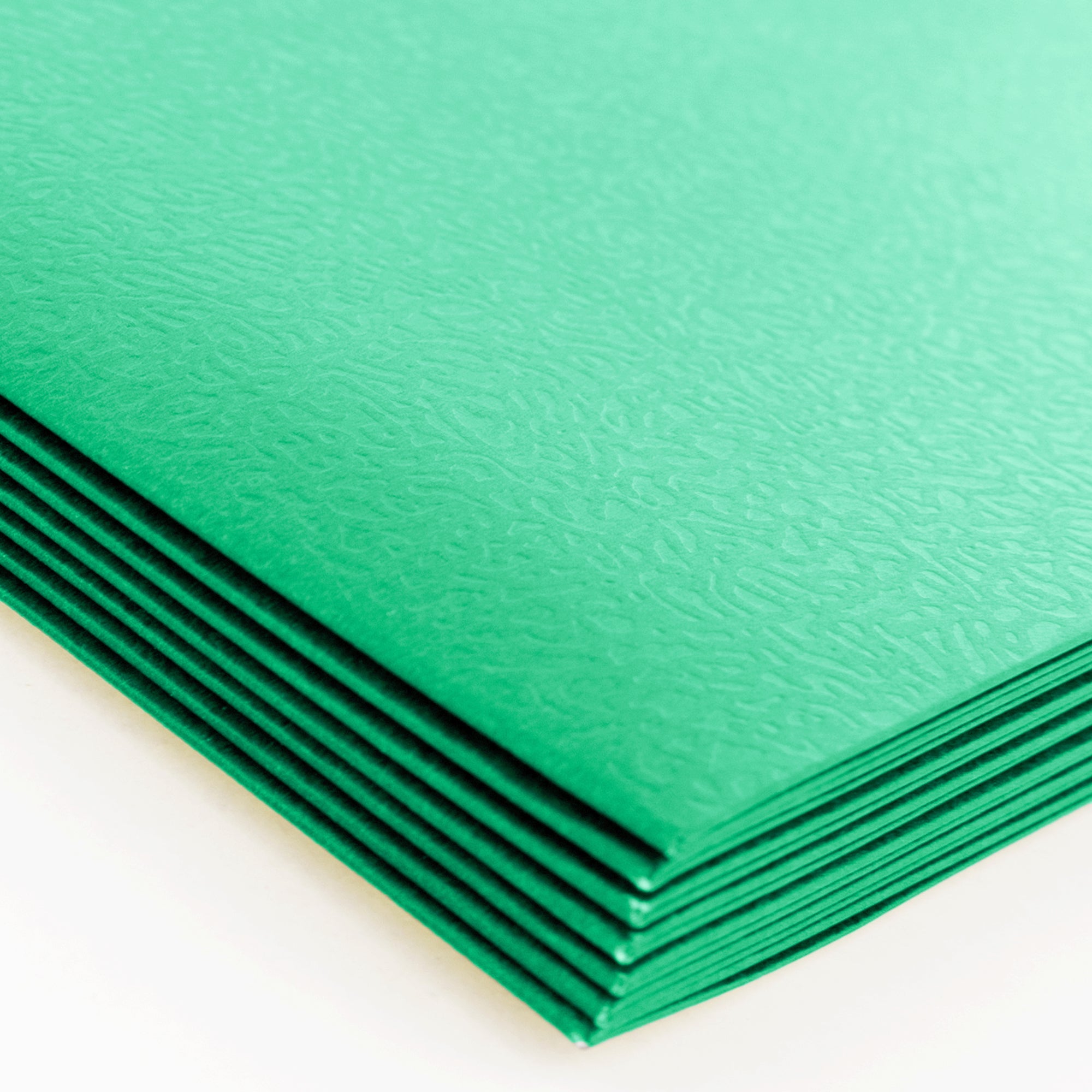Green Paper 2-Pocket Folder, 25 Box, Standard Letter Folder
