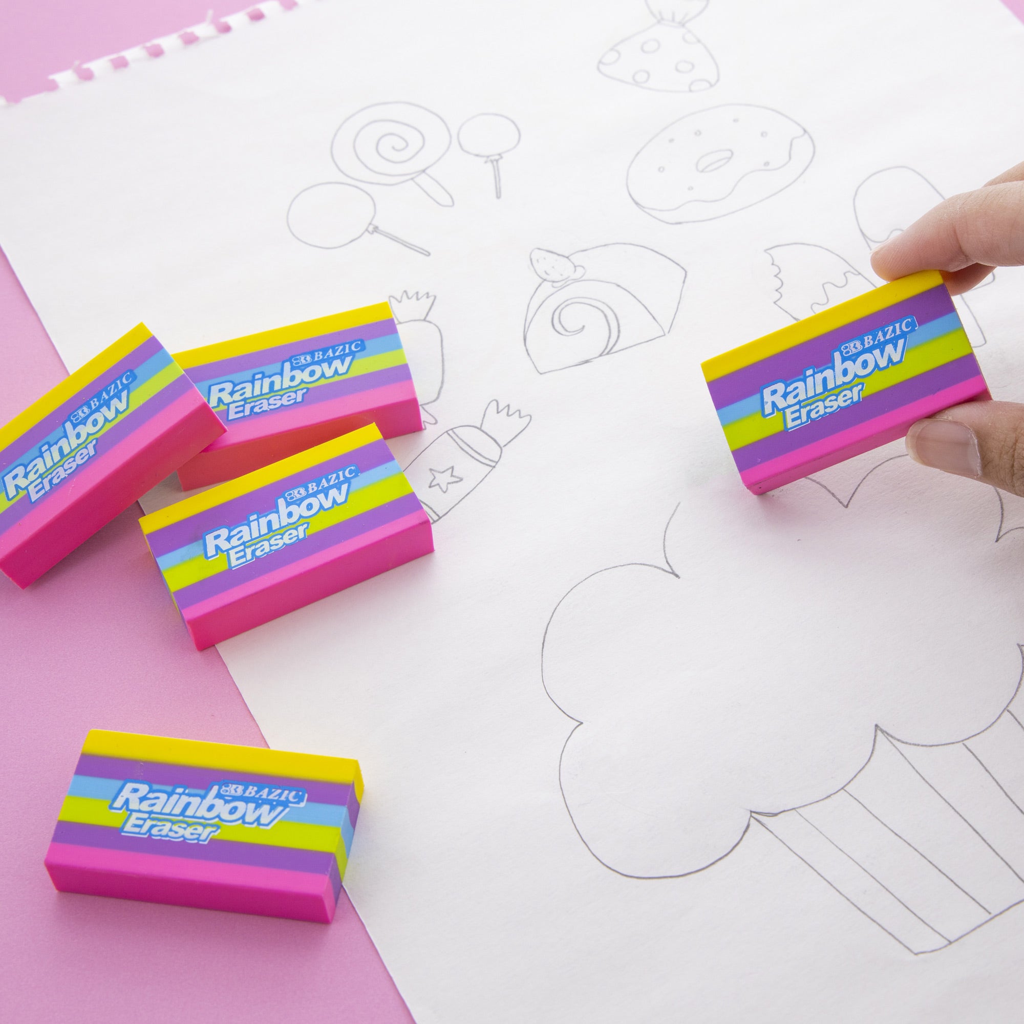 Rainbow Eraser, Assorted Colors