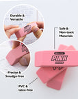Pink Bevel Eraser (12/Box)