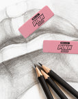 Pink Bevel Eraser (12/Box)