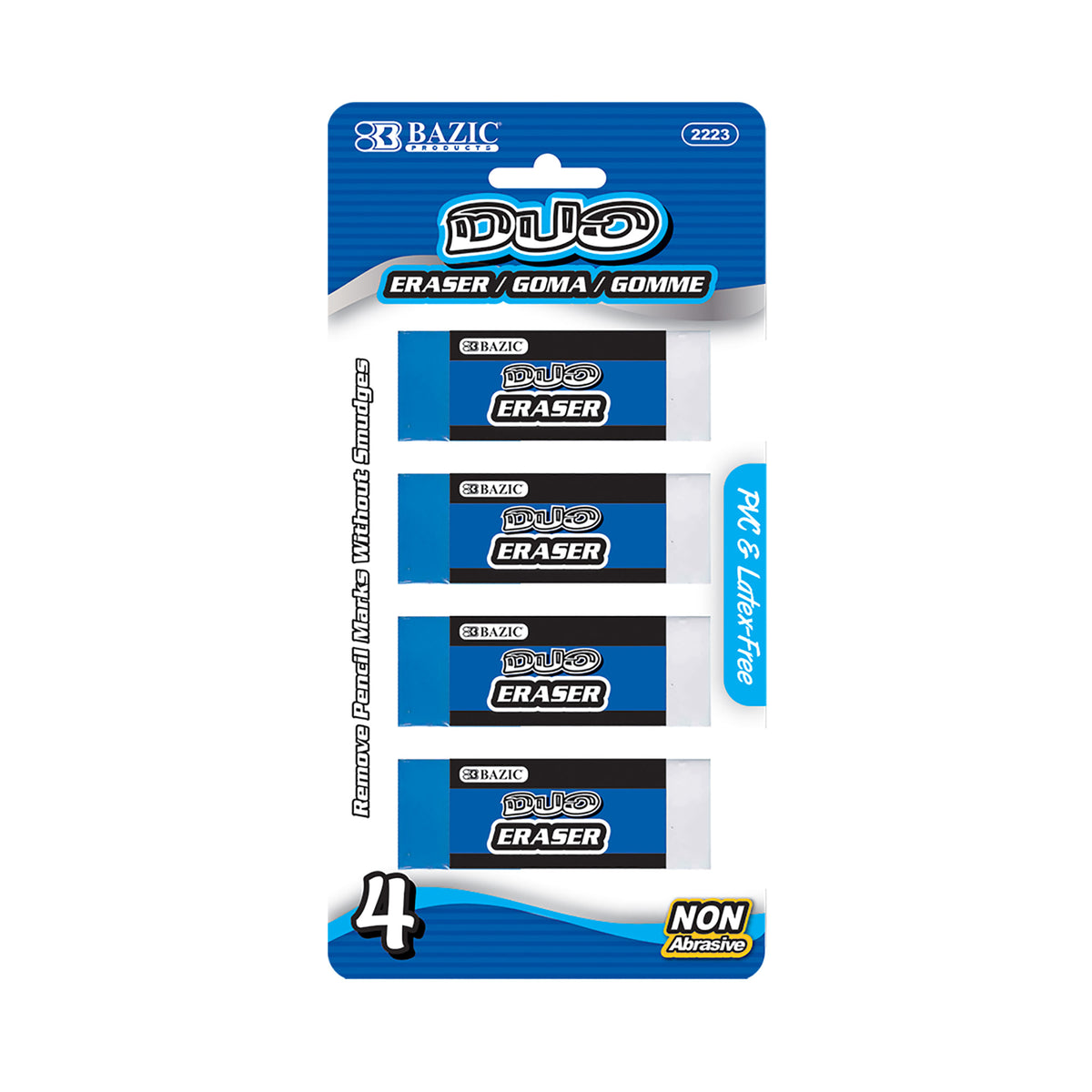 Two-Tone Eraser (4/Pack)