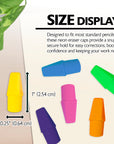 Neon Eraser Cap (12/Pack)
