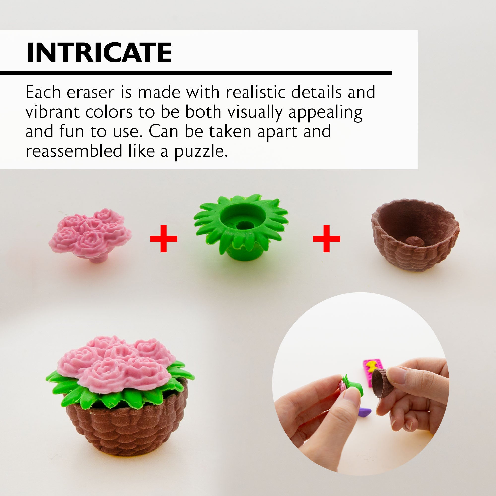 Princess 3D Erasers, 4 Count, for Kids Party Favors