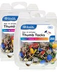Thumb Tack Assorted Color (150/Pack)