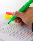 Desk Style Fluorescent Highlighters (3/Pack)