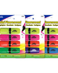 Mini Desk Style Fluorescent Highlighters (4/Pack)