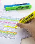 Yellow Desk Style Fluorescent Highlighters (12/Box)