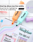 Pastel Highlighters w/ Pocket Clip (3/Pack)